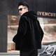 XIKEJIE brand luxury men's fur men's jacket winter gold mink jacket fur integrated mink coat casual thickened black 170[100-120Jin[Jin equals 0.5 kg]]