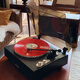Ask and add WHATPLUS From1946 vinyl record player, gramophone retro, high-end record player, record audio all-in-one machine, Bluetooth speaker, birthday gift, black-1946