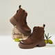 BESTOU WINTER-Einkaufszentrum Neue Schaffellstiefel dick-locked funktionierende braune Martin Boots Frauen schrubben kurze Stiefel UKG01DD4 TEEPS Kaffee UKG01DD4 40