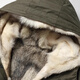 
NLMN mid-length parka overcoming men's winter [Fur integrated] Coyote fur inner liner coat leather fur coat men's military green wolf fur inner liner cashmere sleeves 2XL (135Jin[Jin equals 0.5 kg]-150Jin[Jin equals 0.5 kg])