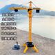 Large crane model 100kg extra large remote control alloy tower crane children wireless crane crane engineering vehicle 1.28 meters high 9 channel tower crane one battery life