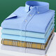 Nobel Paul (NOBOLPAUL) short-sleeved shirt men's pure cotton non-scalding anti-wrinkle Oxford spinning breathable striped shirt middle-aged and young casual plaid shirt blue D702 39