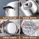 QVIP small steamer stainless steel household thickened single layer large capacity multi-purpose double layer steamed buns induction cooker gas stove pot single layer one steaming sheet free steamed Buhai 24cm when ordering