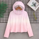 TSYU Kinder Sonnenschutz Kleidung Mädchen und Jungen Sommer 2025 Neue Ice Silk Sun Protection Kleidung Dünne Mantel Sommerschutz Lila F9929 120