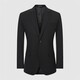 Angel Bird Business Formal Men's Suit (Top) Groom Wedding Suit KEBB241001U Black 48A