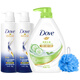 Dove Shampooing Lotion Conduleur Gel Gel dure dure longtemps et maintient les avantages sociaux nourrissants et réparateurs de la société de shampooing [1530g] Nourrissie intensive 800 + bain 730g