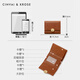 Sitio web oficial de Cinvai/Krose Small C/K Cowhide Short Wallet Ladies 2025 Nuevo bloqueo de la bola de hebilla simple Bolsa de billetera Regalo de cumpleaños femenino CK Ballet-Brown [novia, esposa y niñas]