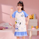 Mädchen Nachthemd Sommer reines Baumwoll kurzärmeligte Pyjama Kinder Mädchen Mittelkind Dünne Cartoon Kulomi Home Kleid GB6189 Blau Parcado Big Boy 24 Größe Höhe 155-165cm120jin [Jin gleich 0,5 kg]
