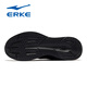 Hongxing Erke (Erke) Chaussures masculines 2025 Nouveau été en maille respirant chaussures de course noires chaussures de papa légères chaussures de papa chaussures de sport sole noire 3523 [3285 surface en cuir] 42