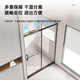 
ArROW shower room partition wet and dry separation glass partition bathroom custom black one-line simple stainless steel bath room [gun ash] 1.7-1.79m stainless steel [2694]