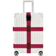 Banzheni triple fixed strap cross packing strap overseas checked trolley case bundling strap tie suitcase checked packing strap travel safety strapping strap with luggage writing tag red