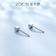 Zokai Pt950 geometric rhombus platinum earrings earrings as a birthday gift for girlfriend, ear care stick, about 1.0g
