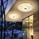 
Heart mirror full copper ultra-thin outdoor ceiling light villa entrance door ceiling light simple aisle terrace balcony lamp waterproof courtyard light X3895-500/round shape