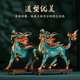 
Li Jiacheng's full copper Fengshui Qilin ornaments, home living room office store company opening business gift, large-sized Fengshui Qilin pair