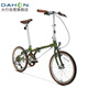 DAHON D10 folding bicycle 20-inch 10-speed adult retro bicycle HAC003 olive green