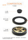 Dori Gas Stove Top es adecuada para Ouyi Jzy (T.R)- Q826G Q826B/T Cubierta de fuego Splitter Fire Fire Cover Fire Fire