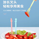Dipur disposable fruit fork set fruit pick plastic cute household fruit cake dessert fork snack small fork
