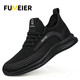 Fumeier Labour Protection Shoes Herren sommer atmungsaktiv nicht rutschfestem Stahlkopf Anti-Schlupf-Anti-Smashing und Anti-PUNKTURE-KEA-Resistente Schutzsicherheitsschuhe Bauweite für Bauschuhe alte Schuhe [professioneller Anti-Schlupfe] Anti-Smashing und Anti-Klumpen 42