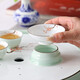 Only ancient Chaoshan Kung Fu tea set, household small set, celadon tea tray, teapot, covered bowl, teacup, ceramic tea boat, office tea sea, teapot, ceramic tea tray, 10-piece set (ordinary packaging)