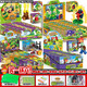 Plante vs zombie Building Block Box Box Small Particules Blind Box Childre