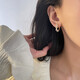 Xiangwan high-end earrings for women, hoop earrings for women, imitation pearl temperament, gentle earrings, niche earrings, new earrings, hoop earrings