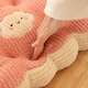 
Four Seasons Universal Cushion Futon Student Chair Push Butt Cushion Cookie Shaped Long-Sitting Pressure Reducing Butt Cushion Double-Side-Short Plush Gray 3893 Universal Model 40*40cm Strap