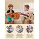Ukulele beginner children's guitar toys to play piano for boys and girls musical instruments baby four-string rubber wire 57CM five blessings (send strap + tutorial)