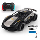 Mengbuluo rc drift remote control racing car simulation police car professional high-speed off-road sports car fan small car children's boy toy large remote control racing car - black and gray 32*15.5 *8. Standard set of batteries with a battery life of 30 minutes