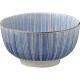 Mino-yaki Japanese underglaze ceramics and style tableware instant noodle bowl ramen bowl home creative Japanese imported indigo dye grape [16.0cm*8.4cm]