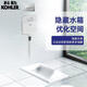 Hocktoilette Flush Tank Toilettenkniebeuge Pitsart Keramik Haushalt versteckte Kniebeuge Toilette Anti-Odor-Tunger 20443t [Kaliming Single Water Tank] 11978t