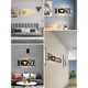 XMSJ wall lamp bedroom modern simple bedside lamp Nordic creative living room background wall lamp corridor light luxury LED lamp YX1047 black 38CM warm light