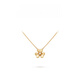 Ji Ge original four-leaf clover classic fashion series gold platinum diamond mini necklace 520 students