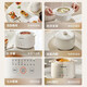 Joyoung electric stew pot small capacity 1L household baby porridge pot baby food supplement pot soup bird's nest electric stew pot water-proof stew household white porcelain multi-function pot GD107 (steamer type) 1L