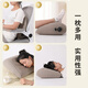 Etravel inflatable lumbar pillow, portable push-type waist support artifact, travel lumbar support, office cushion, car back pillow, gray