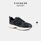 COACH New Year's gift Outlet men's classic logo presbyopic STRIDER low-top mesh sneakers black 41