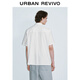 UR SOMMER NEUE MODE FODE CLASSIGKEITEN FALTEN FARBE LACK DER Kurzärärmel-Strickjacke UMV240043 White L (XL-XXL)