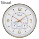 
Uranus Uranus 4618 round 34cm wall clock modern retro clock temperature and humidity design living room quartz clock hanging watch 6636-1 temperature and humidity 34cm 34cm