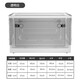 Chenzhi Shangpin folding storage box clothes quilt cover toys books transparent storage box school dormitory wheeled storage box transparent white extra large
