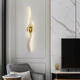 Fenglanq FENGLANQ creative long light luxury wall lamp living room TV background wall LED about stair bedroom bedside gold 60cm three-color light