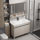 HKFF Honeycomb Gabinete de baño de aluminio Cerámica Integrada Integrada Baño Lavado Gabinete Combinación Balcón Basina Fregadero Findeo F828 Honeycomb 80cm