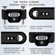 虎顿（HOTUN）密码玻璃门锁U型密码锁双开门锁办公室商铺门锁钥匙密码锁701B