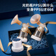 Baooneo doppelseitige Brustpumpe Elektrische schmerzlose Massage Vollautomatischer Muttermilch Melking Melker Drei-in-eins-Brustpumpe 24mm
