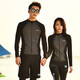 Yifu couple diving suit women's split long-sleeved sun protection jellyfish suit snorkeling suit surfing suit men's suit slimming swimsuit