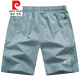 Pier Cardin Brand High-General Suites pantalones cortos para hombres de verano Pantalones cortos de cinco puntos para hombres de algodón de mediana edad de mediana edad Pantalones de playa de deportes delgados de algodón de mediana edad.