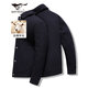 Siete Wolf Jacket Men's Lapel Woolen Wool Wool Wool Commuter Commuter Simple Slimming Wind-Probar Chaqueta individual ropa para hombres 102 (azul oscuro) -1733 Modelo 165/84a (M)