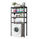 IKEA Shengyu washing machine storage rack rack rack drum flap cover balcony floor storage rack home 900*500*11980 five-layer (default white black
