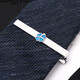 North Martin (Northrop Martin) North Martin Krawattenclip Herrengeschäftslicht Luxus vierblattklee Krawatten-Clip-Geschenkbox für Freunde Vierblatt Silber NM22TX13
