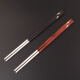 Manyuan extended 999 sterling silver chopsticks household non-slip, antibacterial and non-mouldy Chinese gift box ebony silver chopsticks gift 999 pure silver red rosewood ebony 2 pairs combination pack