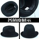Middle-aged and elderly people's hats woolen British jazz hats spring autumn winter winter men's middle-aged hats men's hats black 59 cm