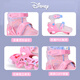 Disney (Disney) Roller Skates Children's Flash Beginner Skates Girls Adjustable Roller Skates Inline Skates Frozen Pink M